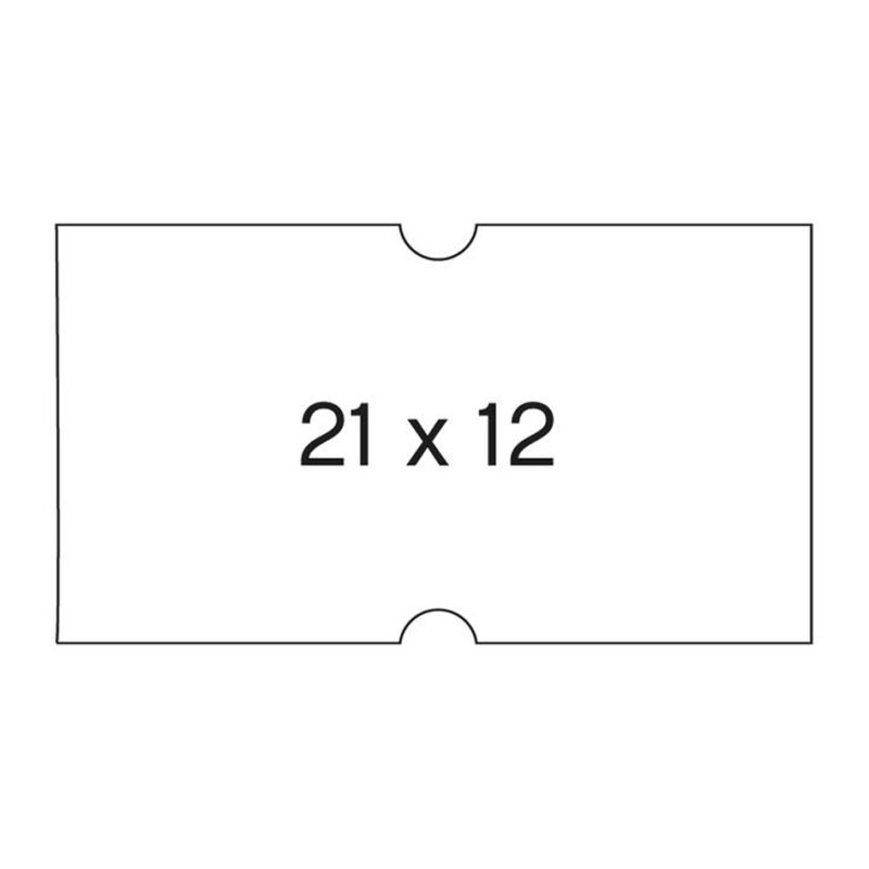 APLI étiquettes de prix, 21×12 mm, blanc, 6 rouleaux de 1000 pièces